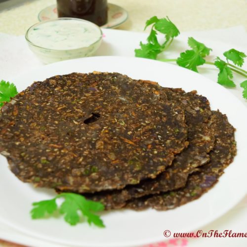 Ragi Rotti/Finger Millet Pancake -