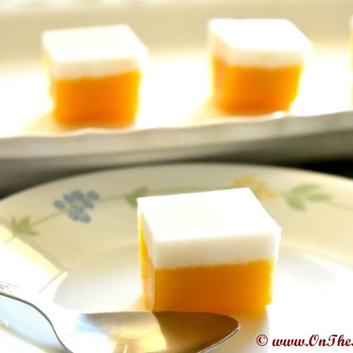 Coconut Mango Jelly/Woon Mamuang (Vegan)￼￼ -