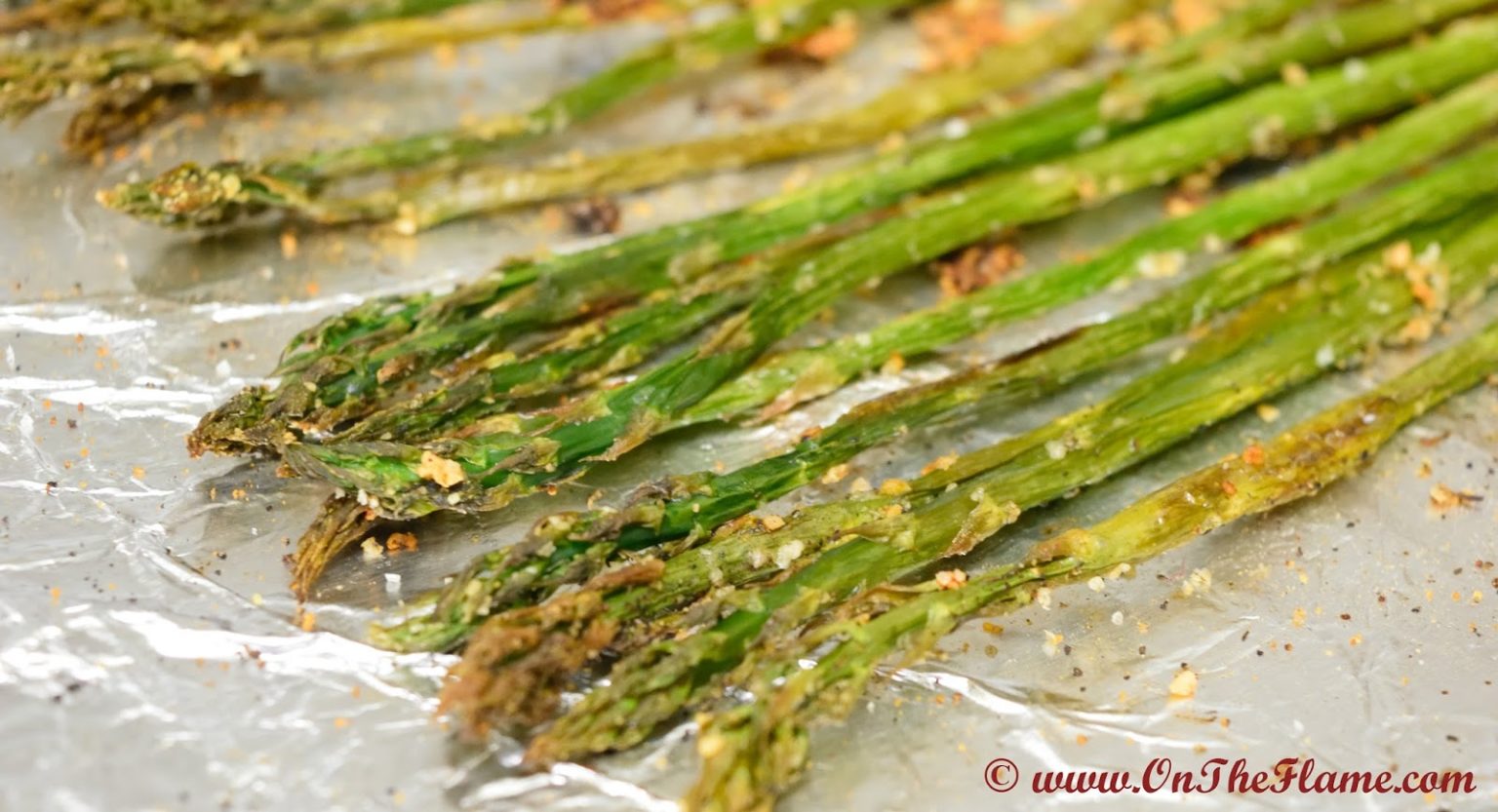 Oven Roasted Garlic Asparagus On the Flame