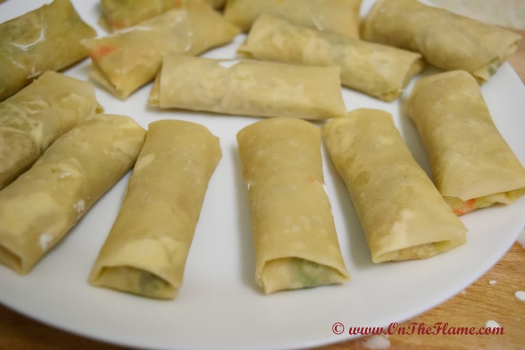Vegetarian Spring Roll Recipe On the Flame