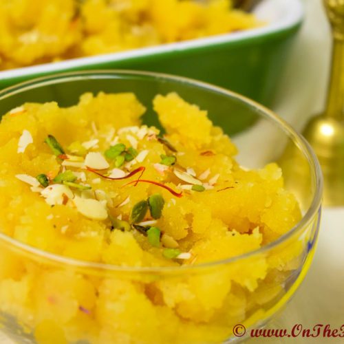 Moong Daal Halwa/Mung Bean Dessert￼￼ -