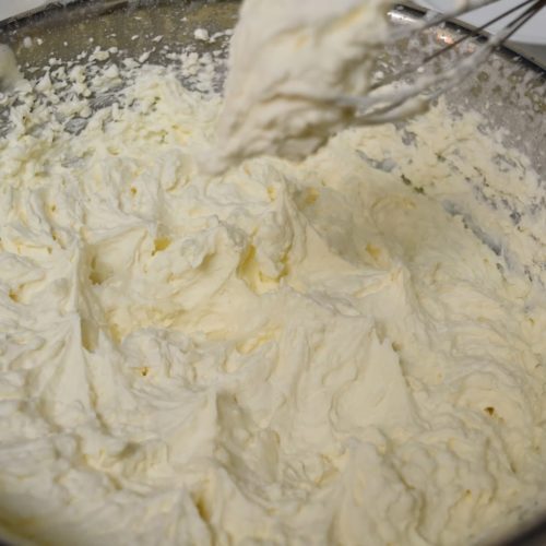 Whipped Cream with Cream Cheese Frosting -
