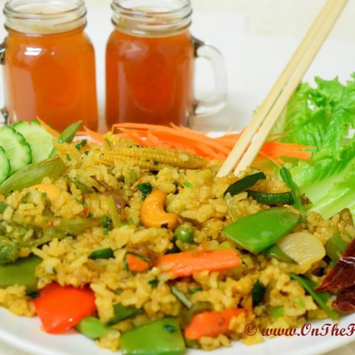 Thai Fried Rice/Khao Phat (Vegetarian)￼￼ -