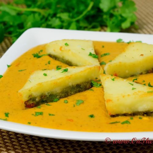Paneer Pasanda/Stuffed Cottage Cheese In Creamy Gravy -