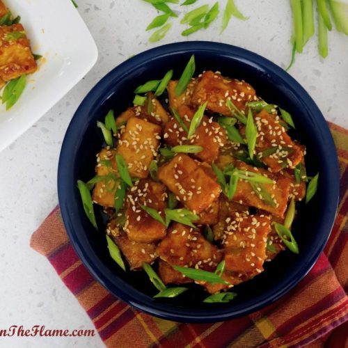 Honey Sesame Tofu￼￼ -