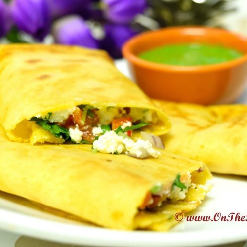 Paneer Stuffed Moong Daal Chilla￼￼￼￼￼ -