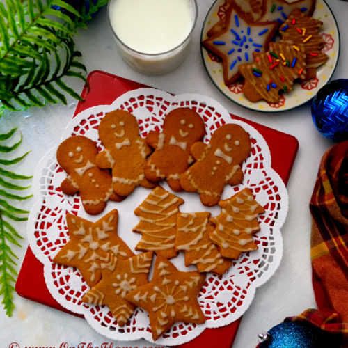 Eggless Gingerbread Cookies -
