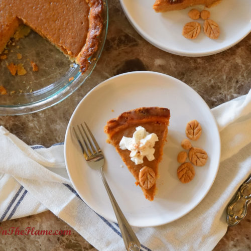 Eggless Pumpkin Pie Recipe -