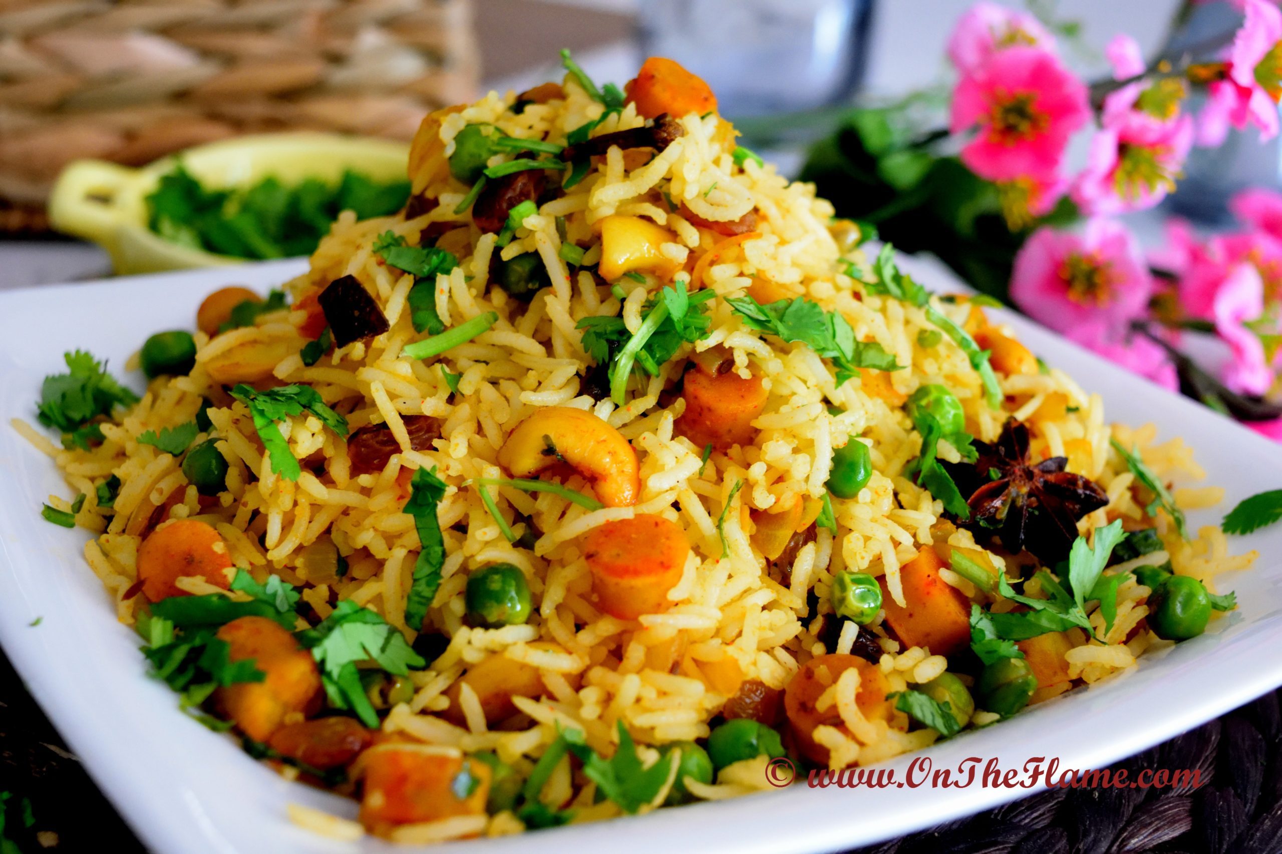 Rajasthani Gatta Pulao Recipe/Ram Khichadi - On the Flame