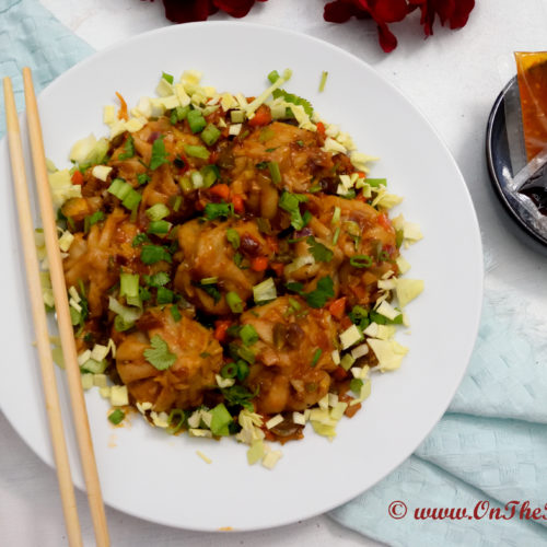 Vegetable Momo Manchurian Recipe -