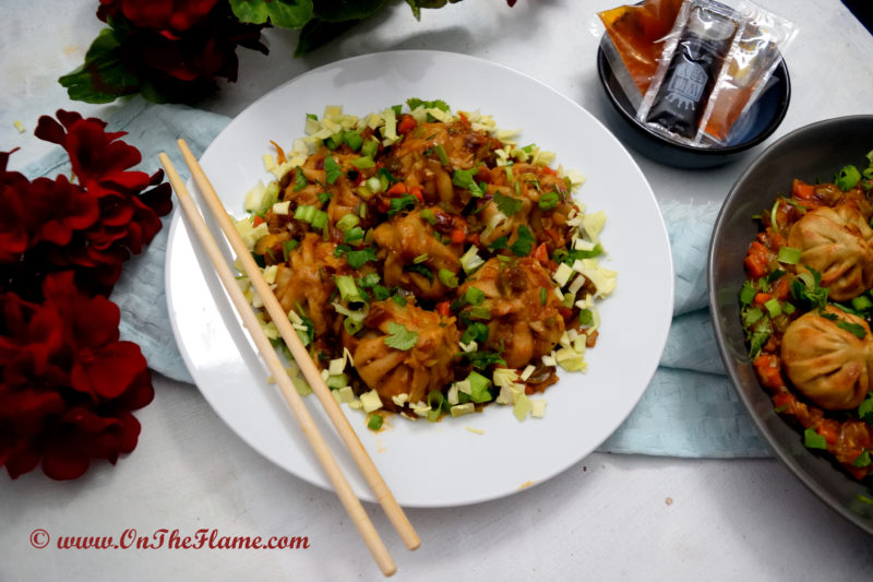 Vegetable Momo Manchurian Recipe - On The Flame