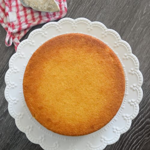 Eggless Vanilla Sponge Cake -