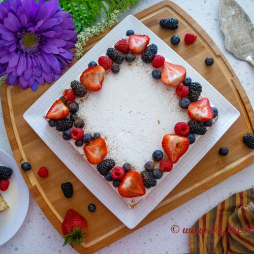 Eggless Tres Leches Cake/Mexican Cake Recipe -