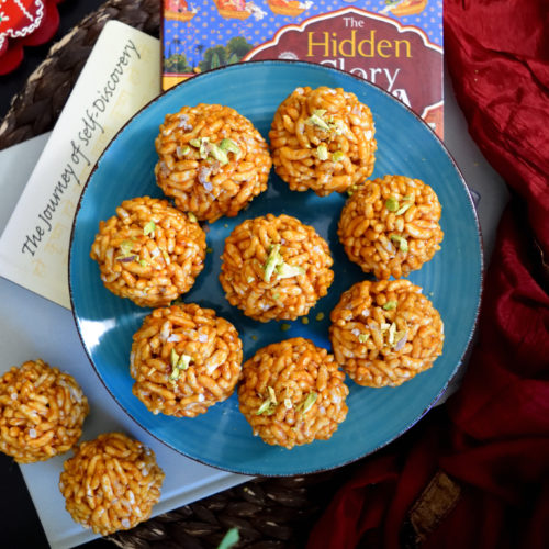 Easy Murmura Ladoo/Pori Urundai Recipe -