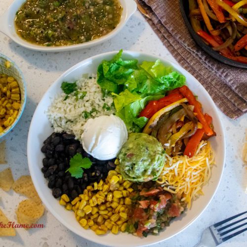 Grilled Veggie Burrito Bowl -