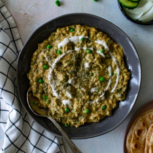 Easy Methi Matar Malai Recipe -