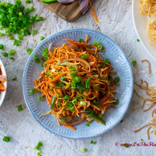 Chinese Bhel/Crispy Noodle Bhel Recipe -